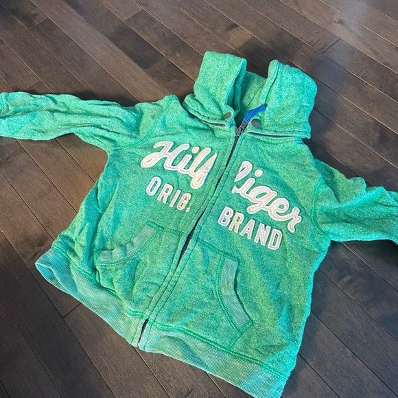 4T Double Hood Style - Green Boys Zip Up Hoodie - Picture 8 of 9